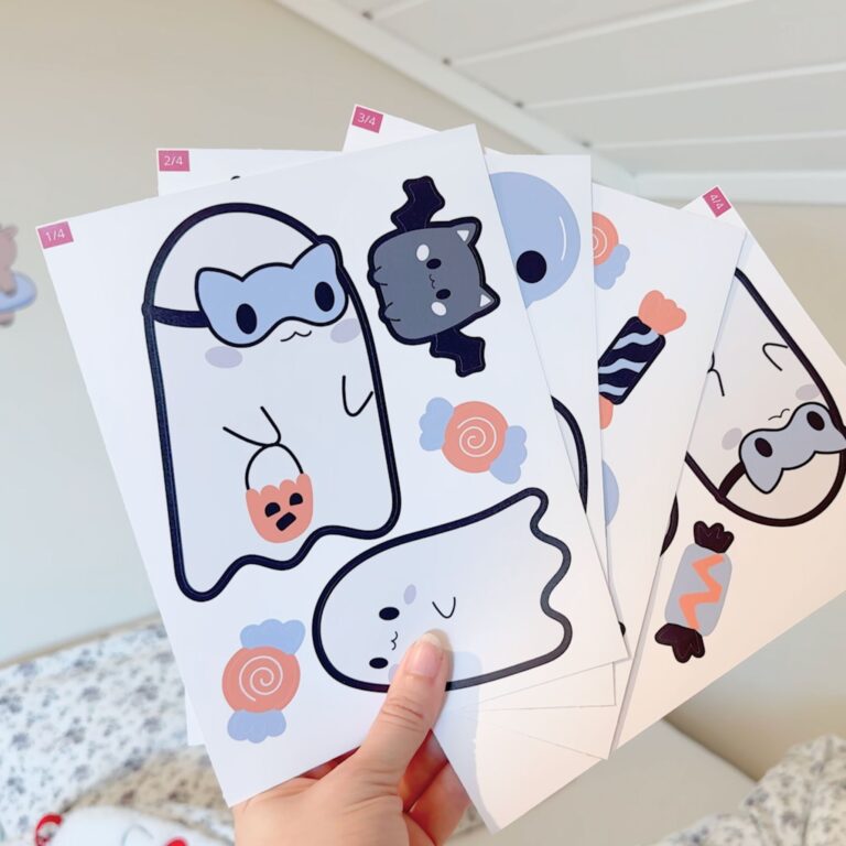 Spøkelse wallstickers samlet sett