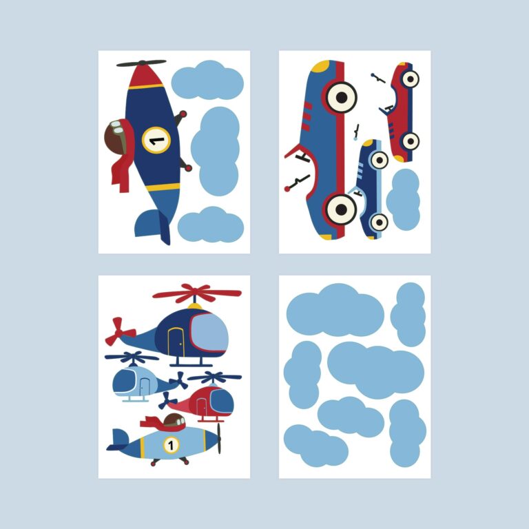 Retro kjøretøy wallstickers oversikt
