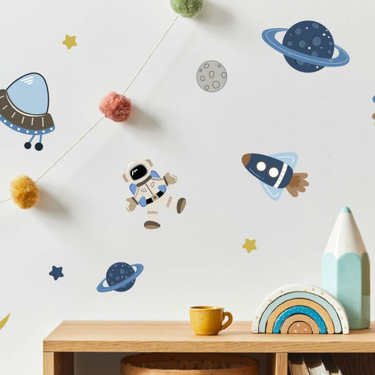 Astronaut wallstickers til barnerom