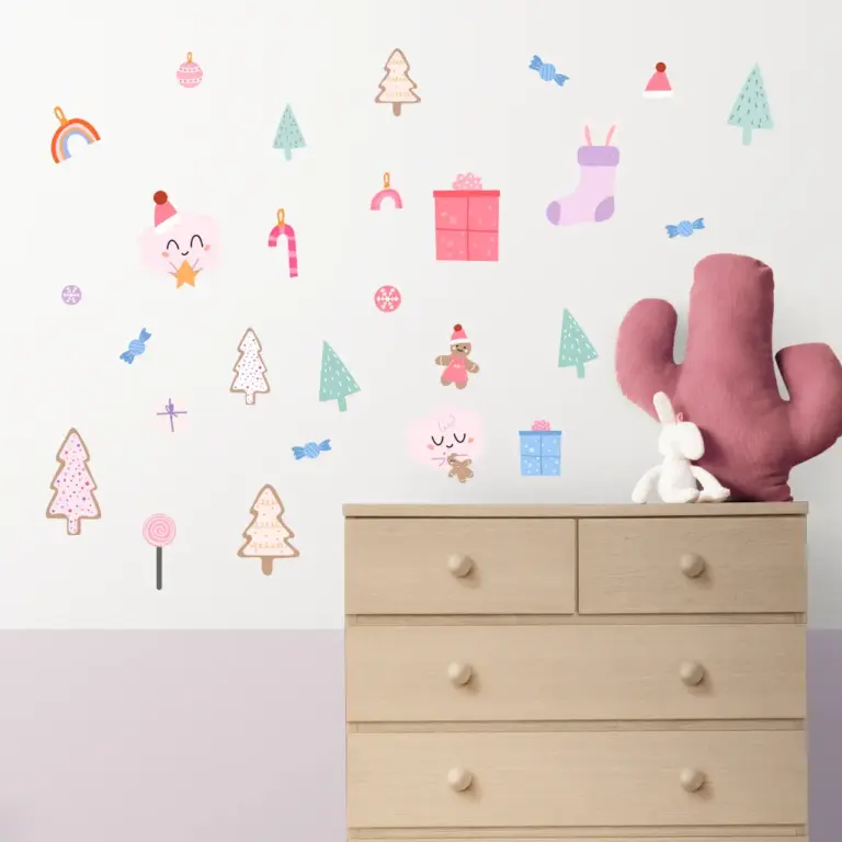 Holly jolly wallstickers på barnerom
