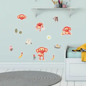 fantorangen wallstickers på barnerom
