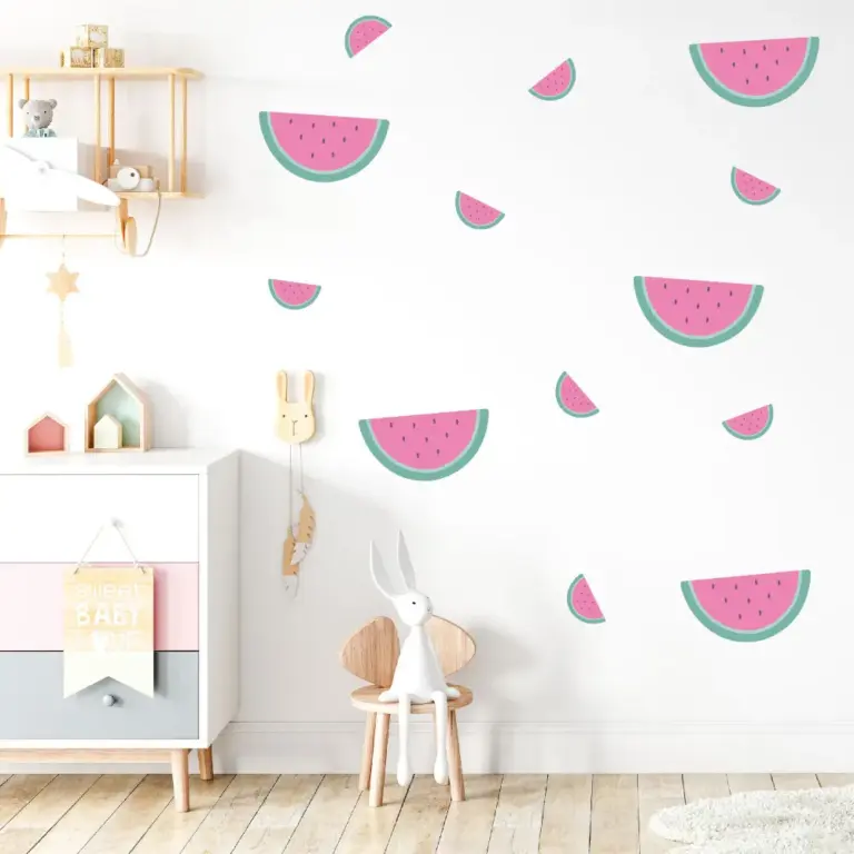 Vannmelon wallstickers på barnerom