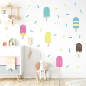 Iskrem wallstickers på barnerom