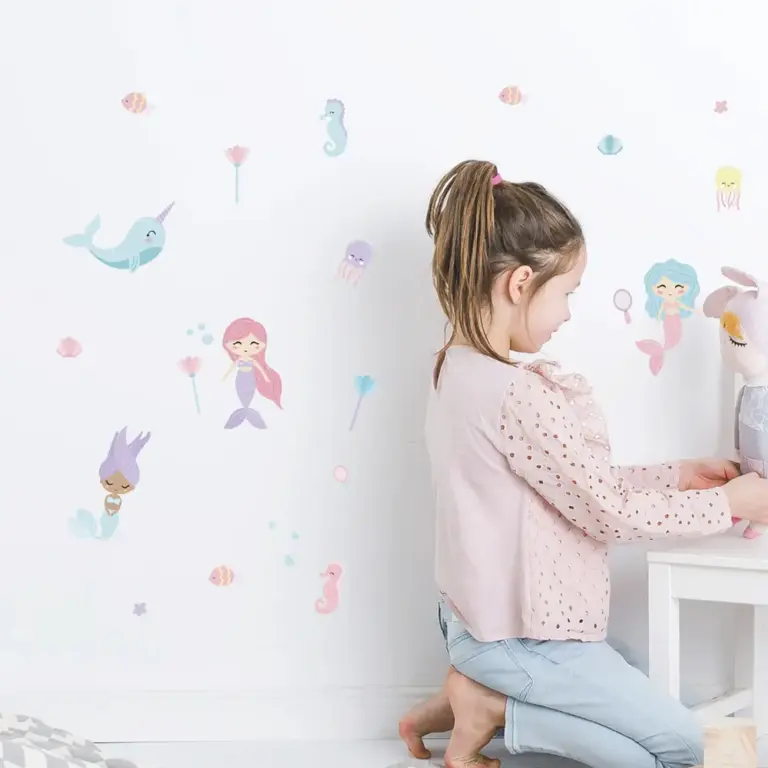 Havfruer wallstickers på barnerom