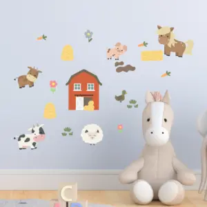 Bondegård wallstickers på barnerom