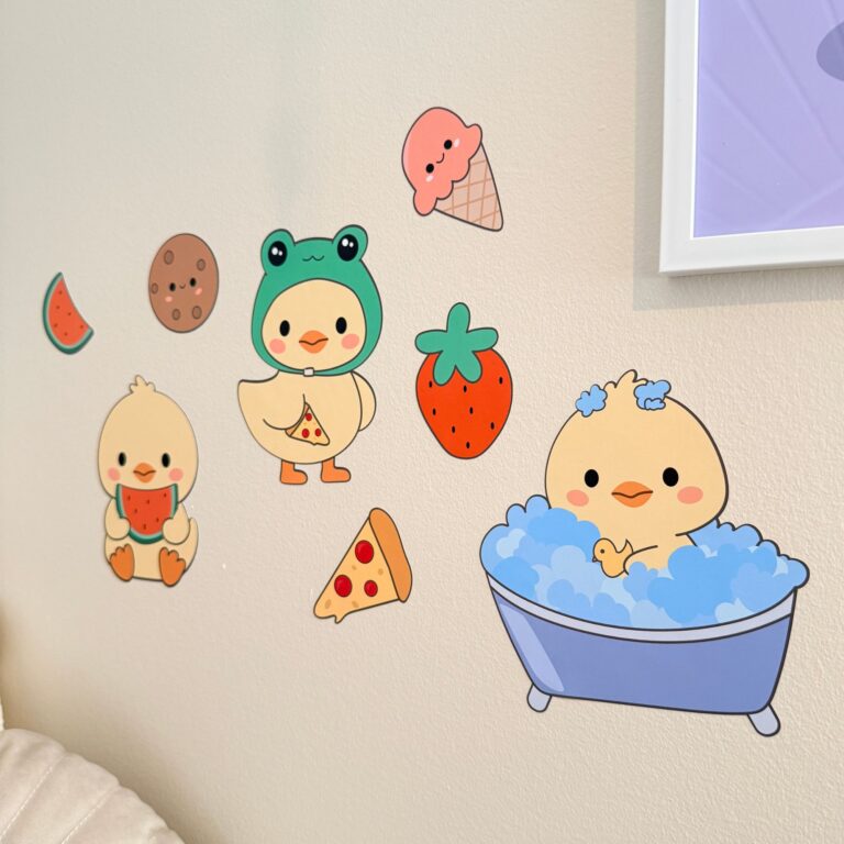 Ducky andunge wallstickers