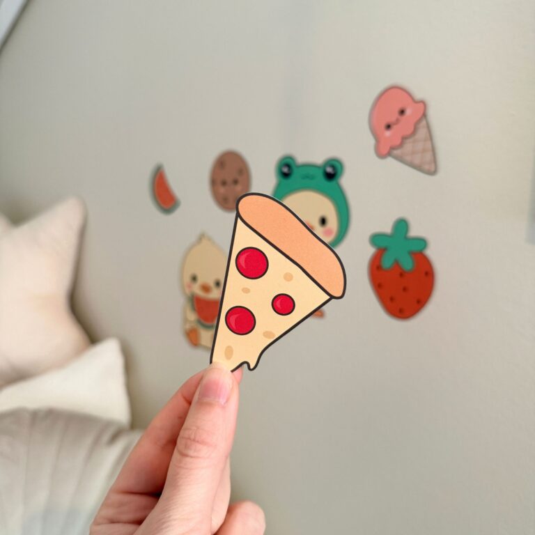 Pizza dekor fra wallsticker settet "ducky andunge"