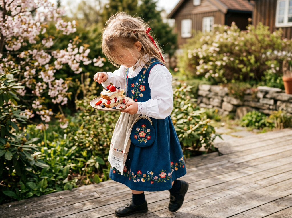 Allergivennlige kaker til 17. Mai for småbarnsforeldre 3 17mai liten jente i bunad