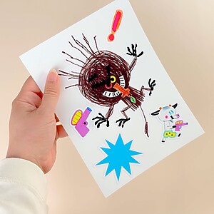 ett ark bukkene bruse wallstickers