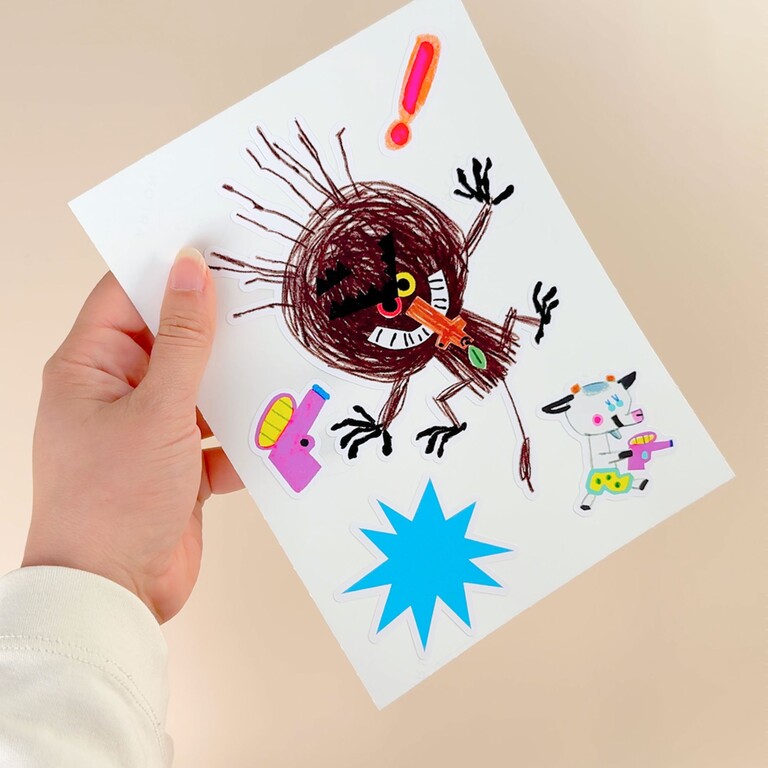 ett ark bukkene bruse wallstickers